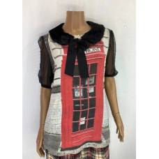 Блузка Moschino чорна 000543