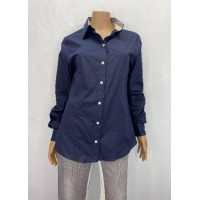 Рубашка Burberry темно-синяя 000858