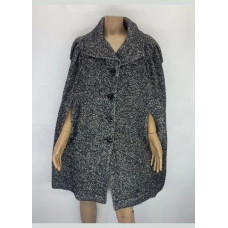 Пончо Burberry чорно-біле 001155