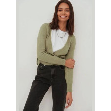 Кофта на запах NA-KD хаки 001637
