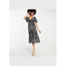 Сукня ASOS чорно-била 002360