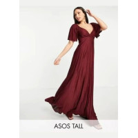 Платье ASOS бордовое 002370
