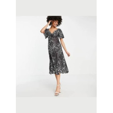 Сукня ASOS чорно-била 002360