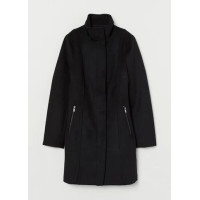 Пальто H&M чёрное 550088