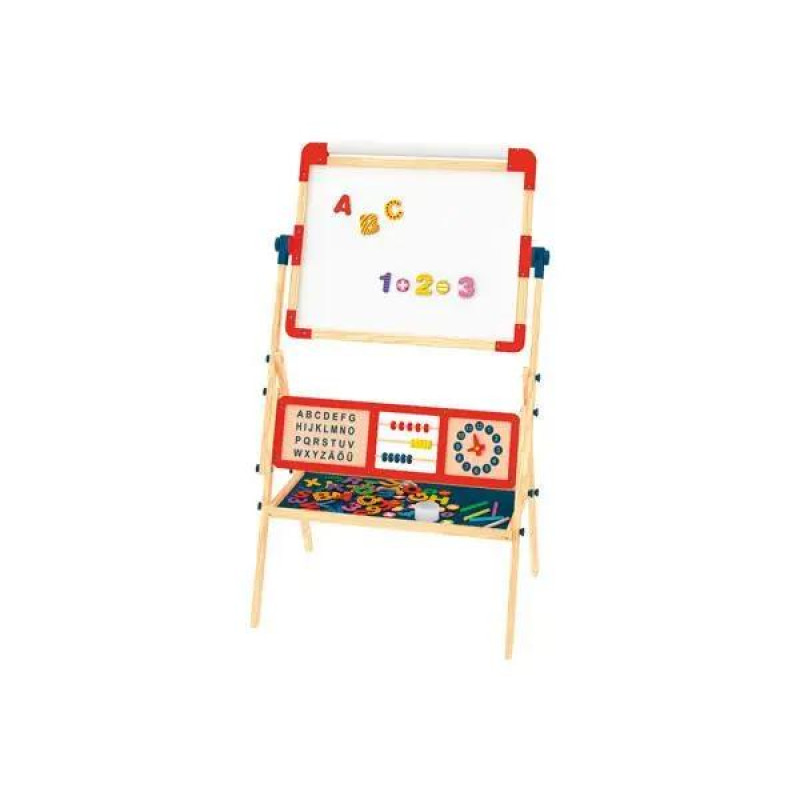 Доска двухсторонняя обучающая деревянная Мольберт PlayTive 68,5х119х44см