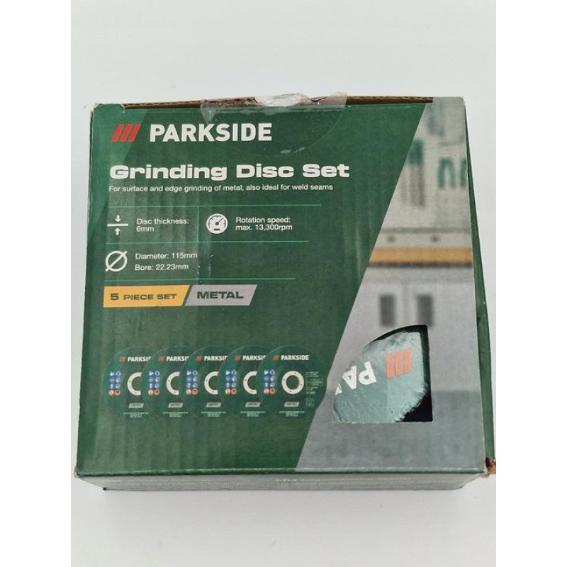 Набір дисків для чорнової обробки металу Parkside 5шт 115мм