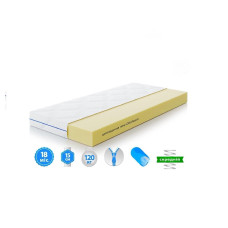 Ортопедичний матрац Ortofoam Largo Slim ТМ Гойдалка Зима/Літо 160х80х15см Білий