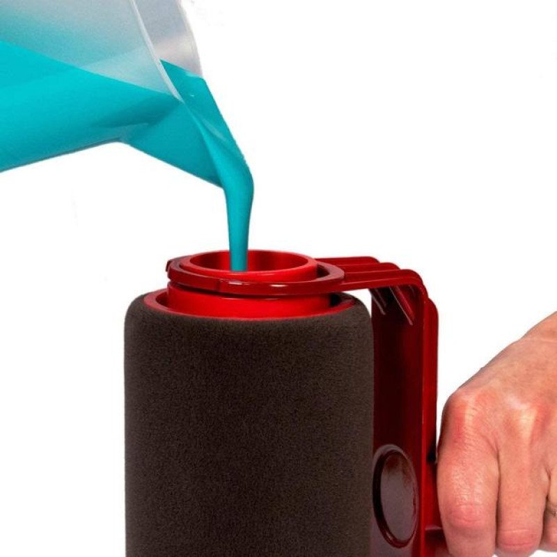 Комплект валиків для фарбування PaintMaxx 5 предметів із резервуаром для наповнення фарбою