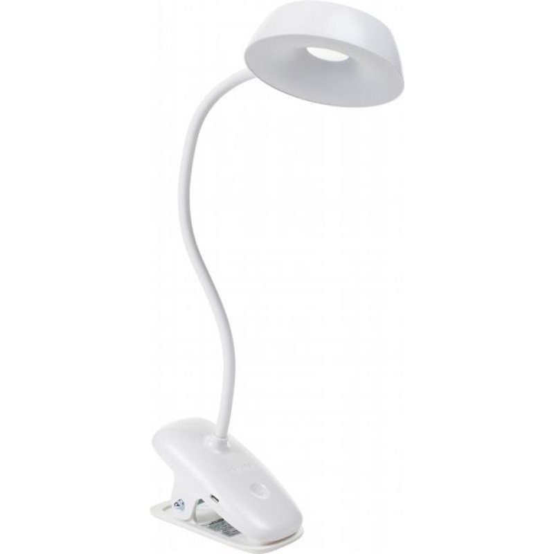 Настольная лампа з аккумулятором Philips Led Reading Desk Lamp Donutclip 3W 4000K 1200mAh USB 5V Белый