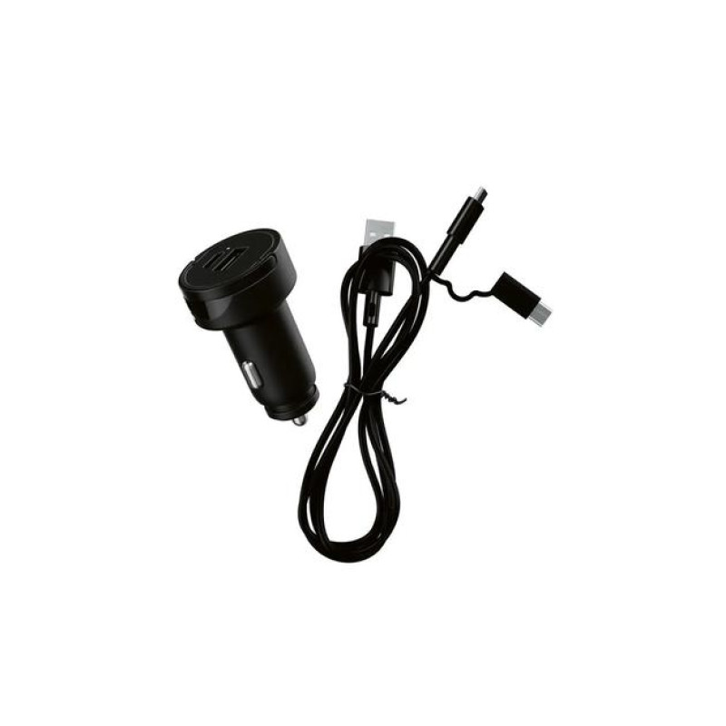 Держатель для смартфона с зарядным устройством и шнуром TRONIC TKHU2A2  для вентиляционной решетки Черный