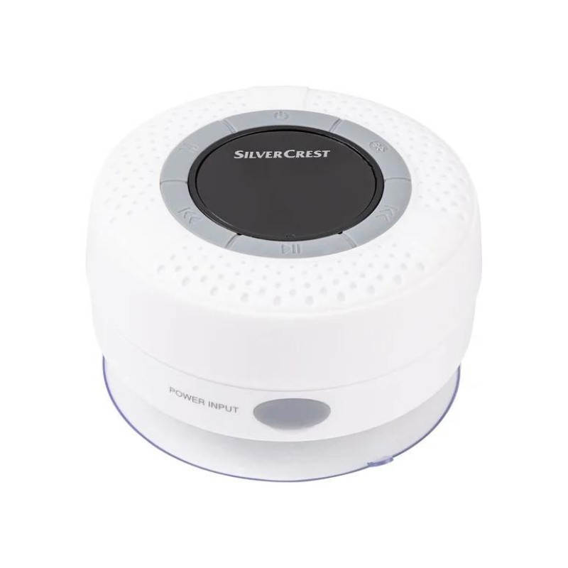 Bluetooth-динамік для ванної кімнати або душової кабіни Silver Crest SBL3C4 Білий
