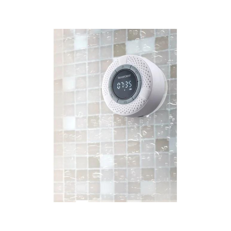 Bluetooth-динамік для ванної кімнати або душової кабіни Silver Crest SBL3C4 Білий