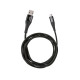 Кабель для зарядки та передавання даних USB 2,0 А для Micro USB Silver Crest Чорний