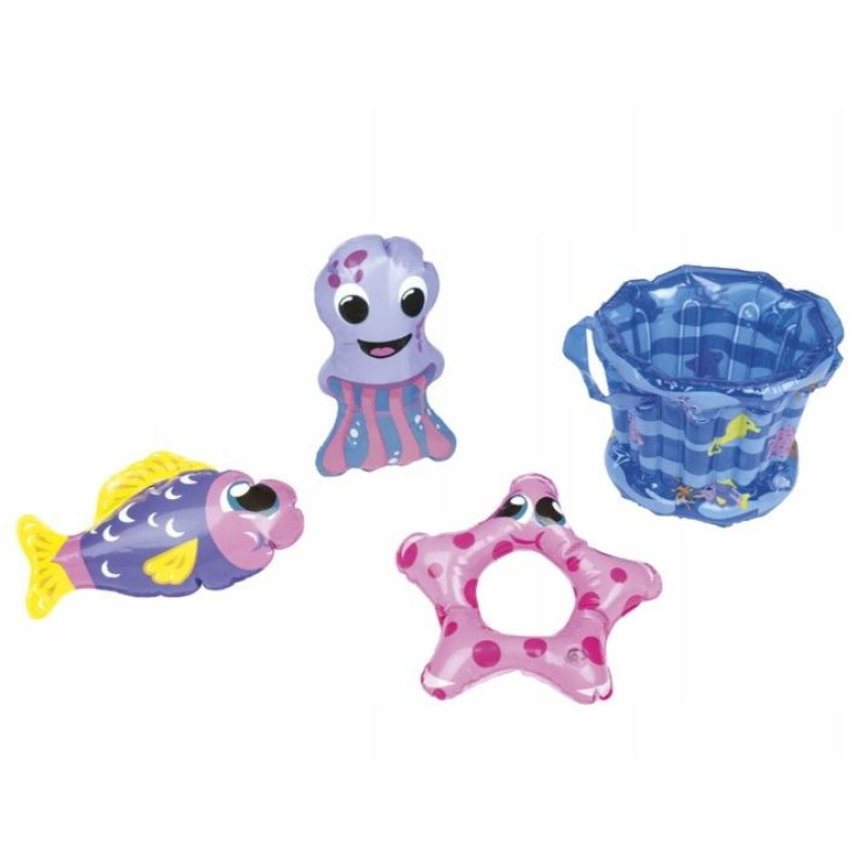 Детский игровой надувной центр , бассейн с горкой PlayTive 203х89х185см Синий