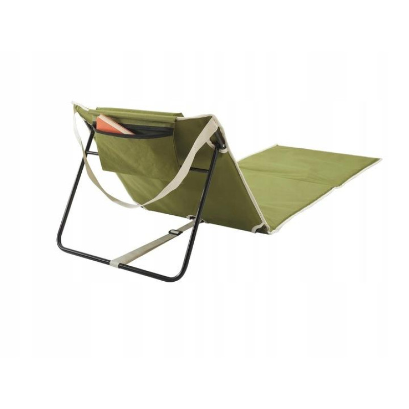Складной кемпинговый, пляжный коврик со спинкой Rocktrail 161х53см Хаки