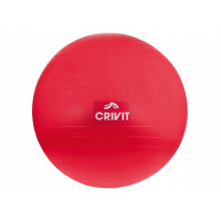 Фитбол , мягкий гимнастический мяч , мяч для фитнеса Crivit Ø65 см Красный