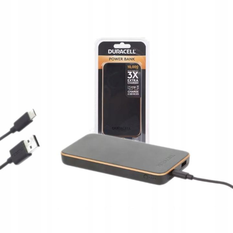 УМБ Duracell Power Bank Charge plus 10000 Black DRPB3009A (30650019)