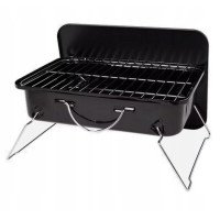 Портативний вугільний гриль для пікніка, барбекю BBQ Time 35х25х17см