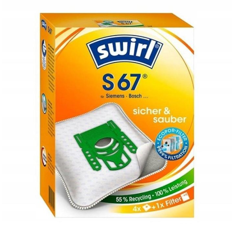 Паперові фільтр-мішки для пилососа (Siemens, Bosch) Swirl S67 6шт