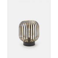 Лампа LED настільна, нічник Sinsay 15х18,5см Метал Чорний із золотом