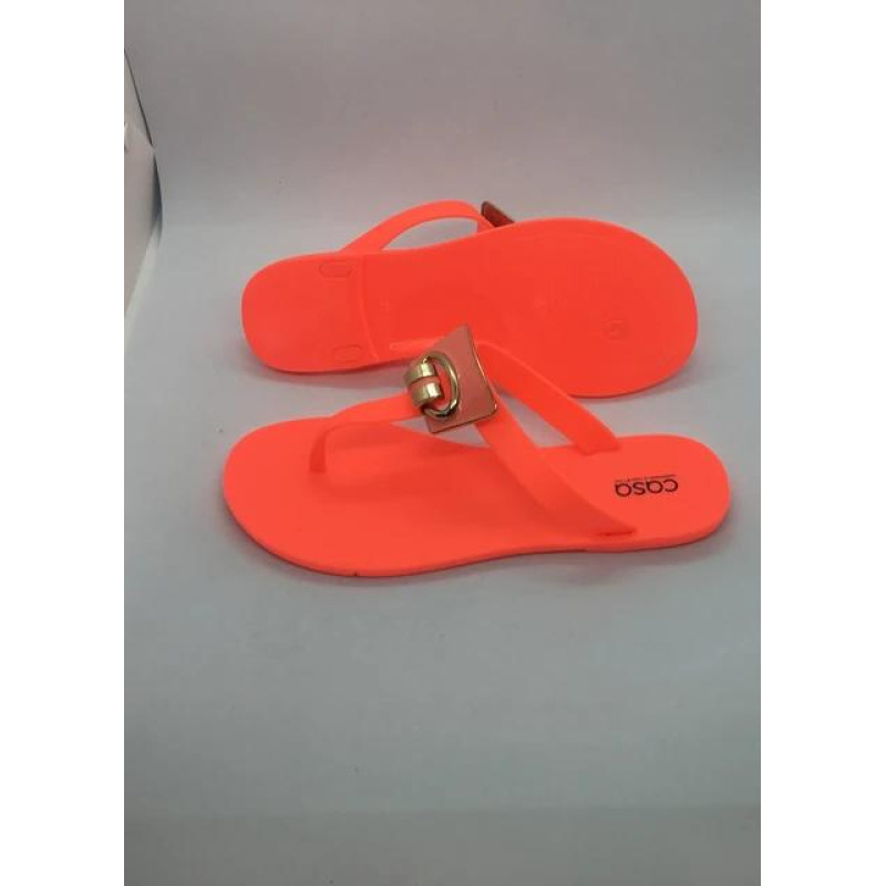 Жіночі в'єтнамки з пряжкою Casa di Stella 39р Кораловий