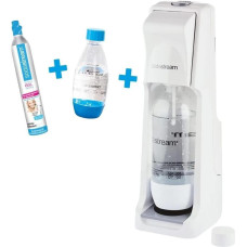 Сатуратор для газування води, сифон SodaStream Cool + 2 пляшки та балон Білий