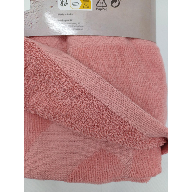 Пляжний рушник XXL Oeko Tex 100% бавовна 90х190см Рожевий