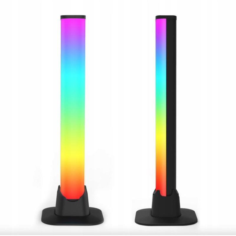 Розумні світлодіодні LED панелі RGB, синхронізація з музикою, пульт ДУ Multicolor light bar Lidl 2шт по 30см