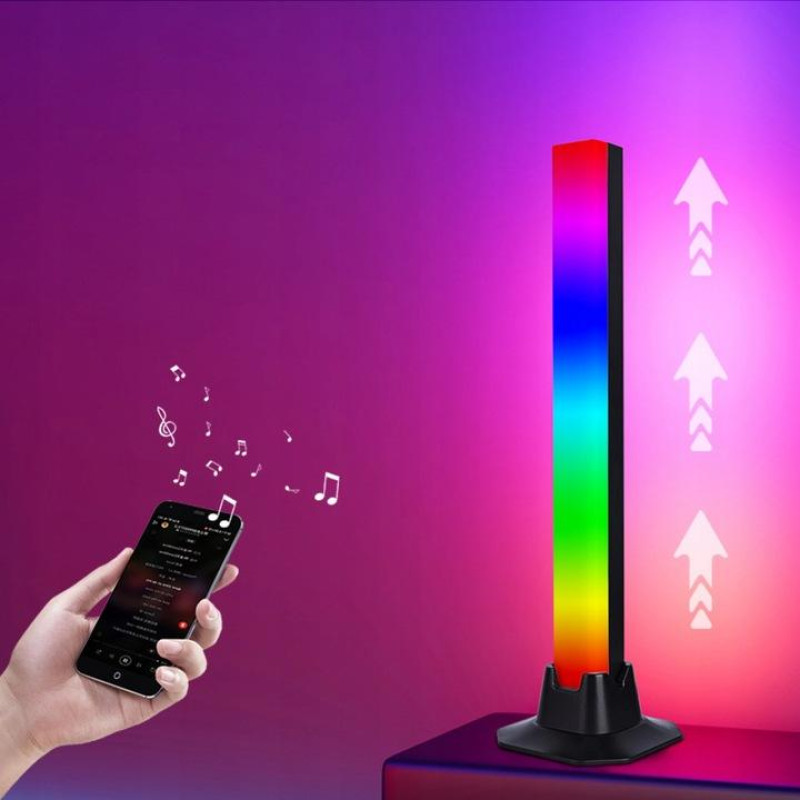 Розумні світлодіодні LED панелі RGB, синхронізація з музикою, пульт ДУ Multicolor light bar Lidl 2шт по 30см