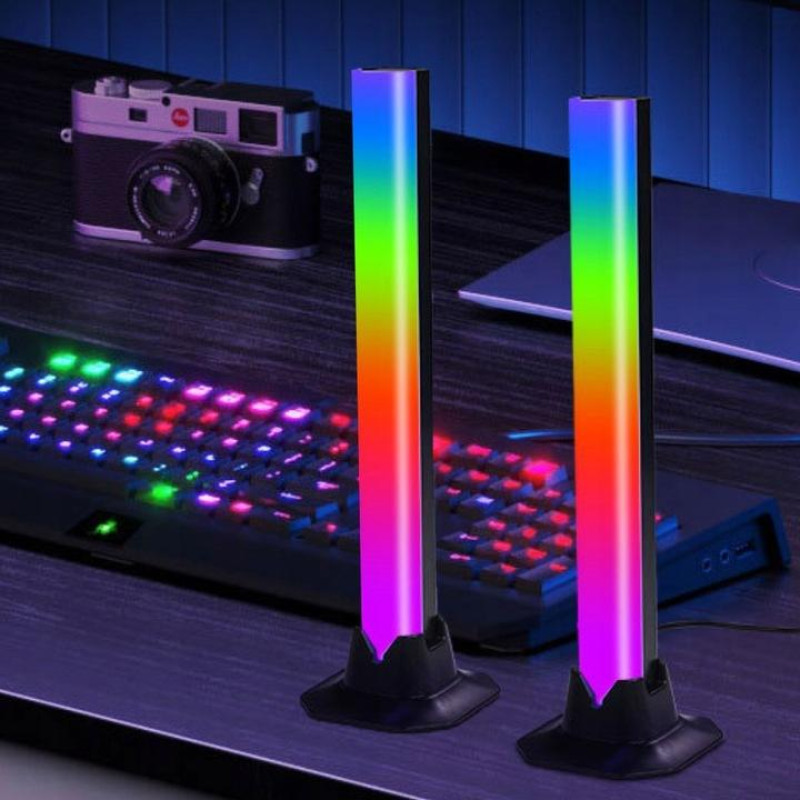 Розумні світлодіодні LED панелі RGB, синхронізація з музикою, пульт ДУ Multicolor light bar Lidl 2шт по 30см