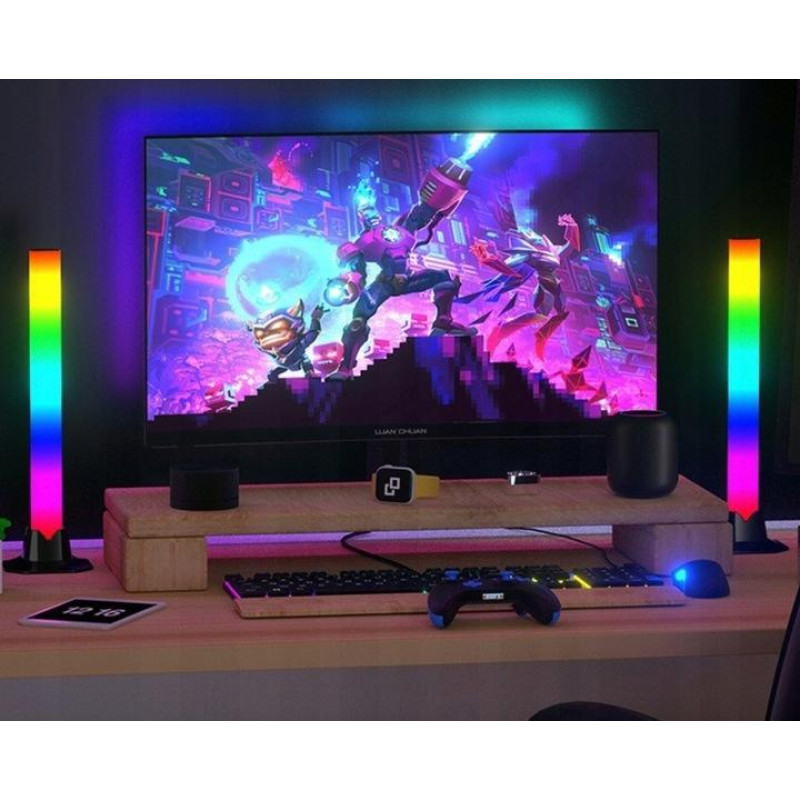 Багатоколірна світлодіодна RGB панель Magic Light Bar з регульованою яскравістю і дистанційним управлінням Eurodomest 42см