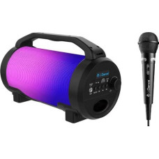 Портативна Bluetooth колонка iDance Cyclone 400 USB з RGB підсвічуванням, з мікрофоном 29х13х17см Чорний