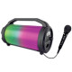 Портативна Bluetooth колонка iDance Cyclone 400 USB з RGB підсвічуванням, з мікрофоном 29х13х17см Чорний