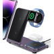 Беспроводная зарядная станция 3 в 1 Intoval Y9 для iPhone/Watch 10W Deep Purple