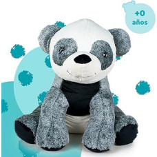 Велика м'яка плюшева іграшка Панда Famosa Softies 80см Сірий