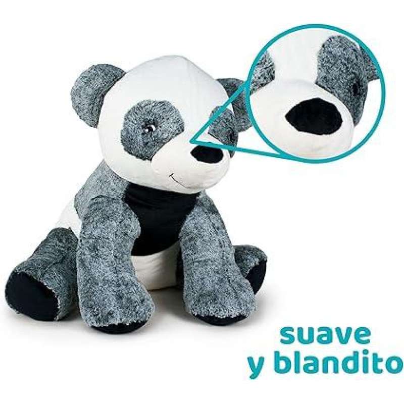 Велика м'яка плюшева іграшка Панда Famosa Softies 80см Сірий