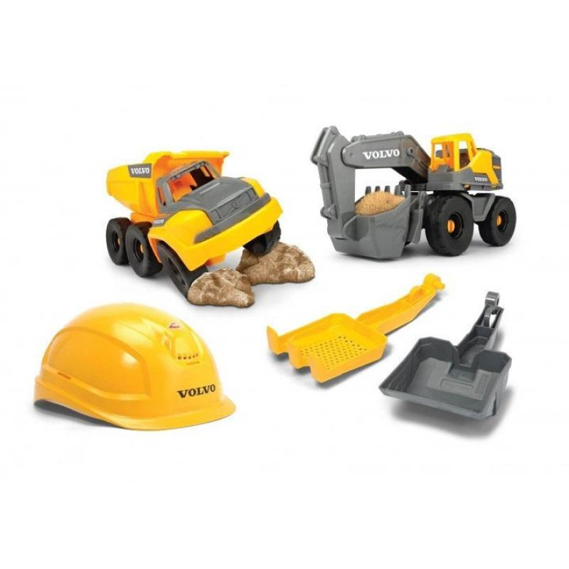 Игровой набор строительных грузовиков Dickie Toys  Volvo Construction Playset