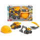 Игровой набор строительных грузовиков Dickie Toys  Volvo Construction Playset