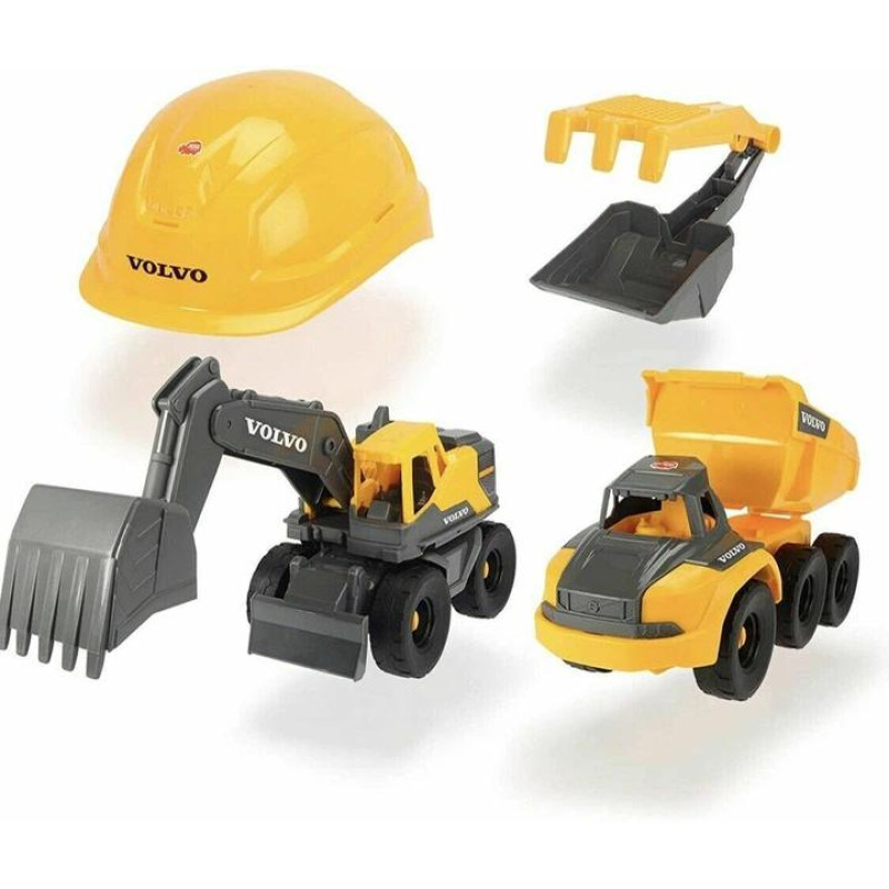 Игровой набор строительных грузовиков Dickie Toys  Volvo Construction Playset