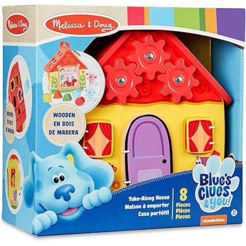 Дерев'яний ігровий набір, розвиваючий сортер Будиночок  Melissa&Doug  30х26см
