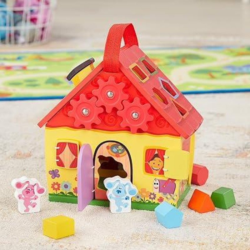 Дерев'яний ігровий набір, розвиваючий сортер Будиночок  Melissa&Doug  30х26см