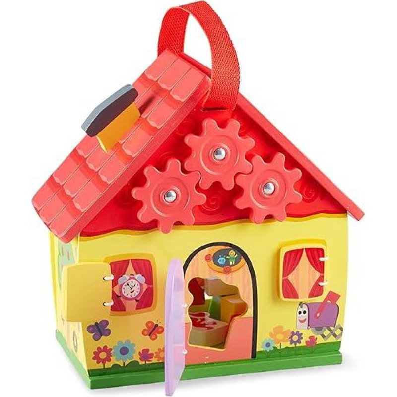Дерев'яний ігровий набір, розвиваючий сортер Будиночок  Melissa&Doug  30х26см