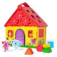 Дерев'яний ігровий набір, розвиваючий сортер Будиночок  Melissa&Doug  30х26см