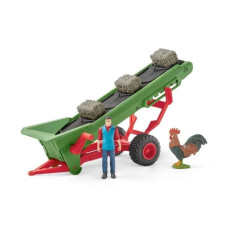 Ігровий набір Schleich Фермер з конвеєром для сіна (42377)