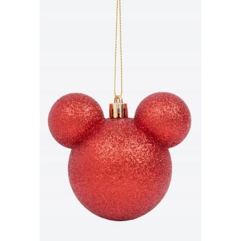 Набір новорічних ялинкових куль Mickey Mouse Disney 4шт Червоний