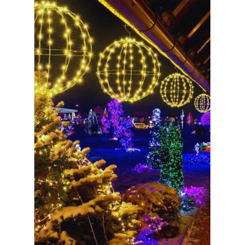 Підвісна світлодіодна куля, гірлянда Ø 50 см Lidl 272LED з таймером