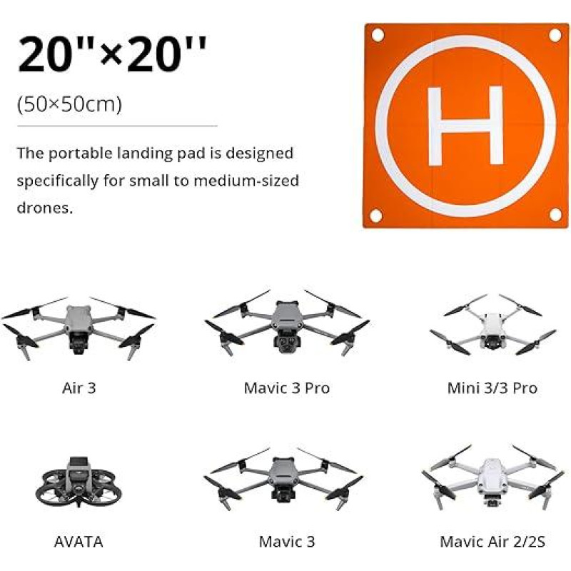 Злітно-посадкова площадка для дронів PGYTECH Landing Pad Pro V2 Помаранчевий/блакитний