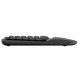 Бездротова ергономічна клавіатура Logitech Wave Keys Graphite з підсвічуванням 920-012286