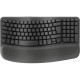 Бездротова ергономічна клавіатура Logitech Wave Keys Graphite з підсвічуванням 920-012286
