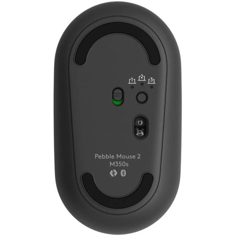 Компьютерная беспроводная  Bluetooth-мыша, мышка Logitech Pebble Mouse 2 M350s Graphite